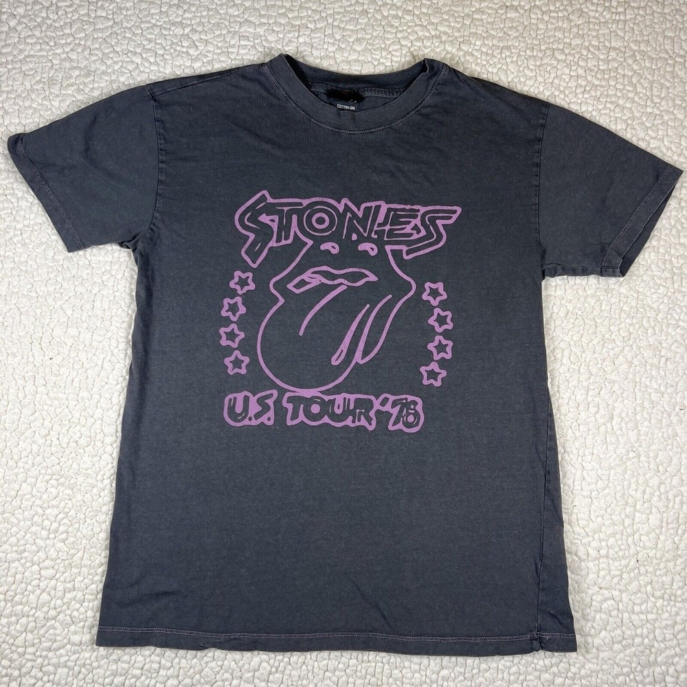 The Rolling Stones T-Shirt Size XS Graphic Print‎ Gray Short Sleeve